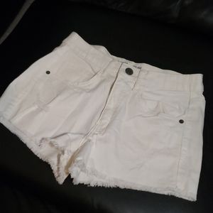 Mossimo high rise white shorts
